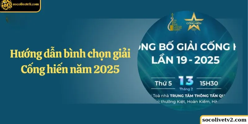 Cách bình chọn Giải thưởng Thể thao Cống hiến 2025